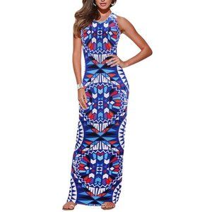 Geometric Maxi Dress